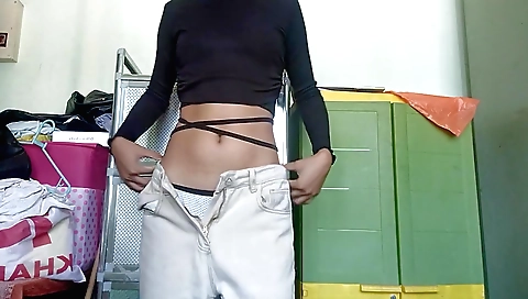 Curvy brunette naked in sexy lingerie and lingerie on bed