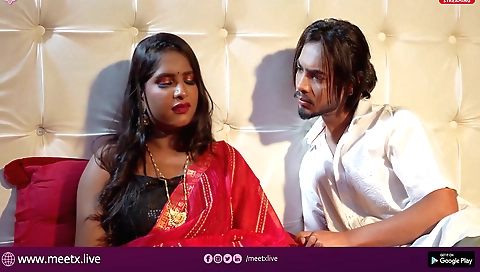 Aashram is getting her big tits pressed tight against a cock