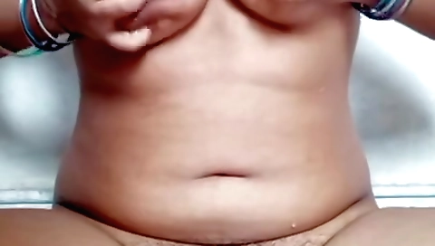 Savita bhabhi fingering her hairy pussy in front of webcam