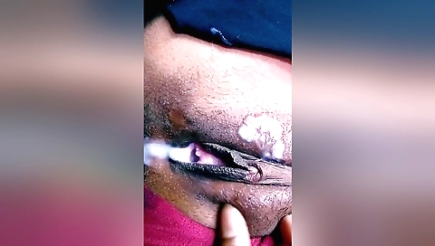 Indian wife gets a creampie in her mouth in bedroom