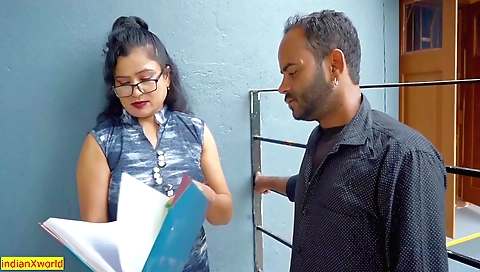 Indian boss fucks big ass brunette milf in hd video