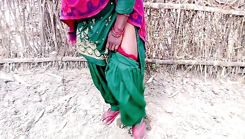 Indian bhabhi thumbing a beautiful little girl in her village
