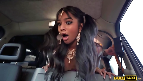 Indian girl is getting fucked by a really big boner