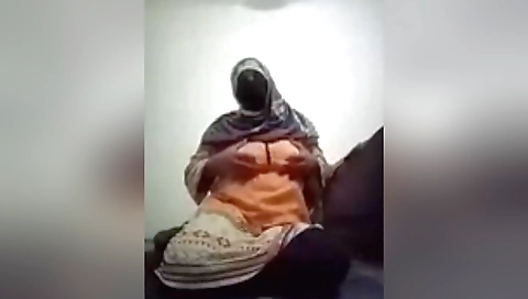 Solo sex movie with hot brunette in homemade hot sex vid