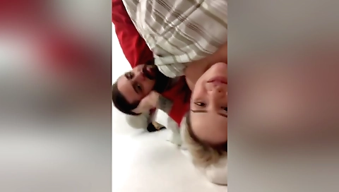 Chubby blonde video of her ass fucked on the webcam