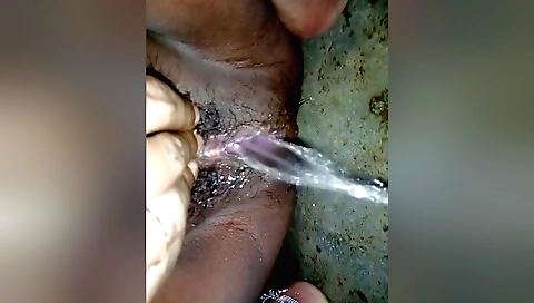 Amateur solo female in the bathroom with a great ass