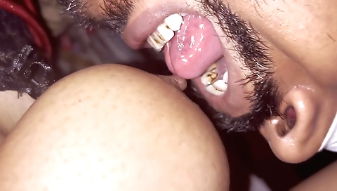 Indian teen with a sexy smile uses her phone to fuck