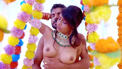 Sexy Indian wife enjoys a wedding night of wild sex