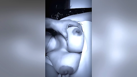 Indian hottie suck her breasts and get her wet pussy wet