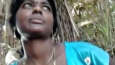 Indian hairy brunette girl gets her pussy fucked outdoors