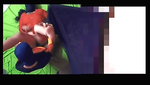 Indian amateur maid plays with her big dick in the house