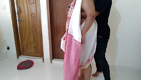 Busty stepmom fucks her stepson in the webcam video