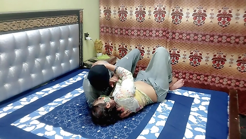 Indian housemaid fucks with a husband on the shopping mall