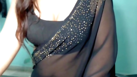 Big boobs brunette indian woman in a solo dance video