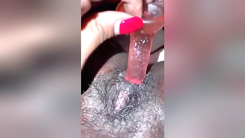 Busty girl masturbates in her bedroom in sexy scene