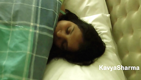 Hairy Indian wife enjoys sex after some time in bed