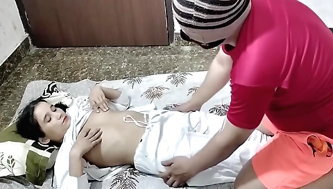 Pregnant indian amateur teen 18+ is fucking on the bed