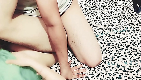 Slutty brunette showing her small boobs and pussy lips