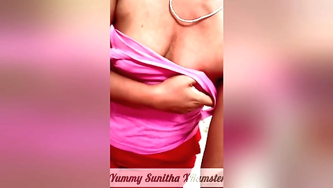 Your Girl Yummy Sunitha Squeeze And Hard Nipples Play (v2)