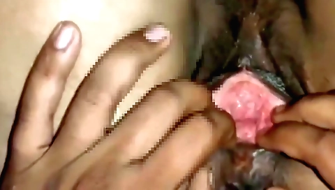 Sexy indian teen babe in black lingerie gets fucked