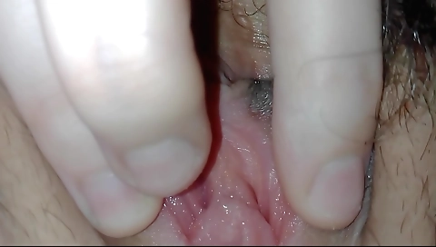 Hairy female solo video with her hairy pussy getting wet