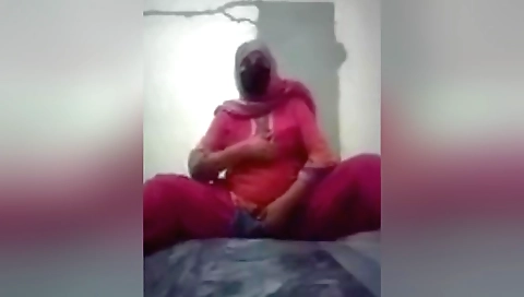 Sexy solo female in a sexy dress masturbates and fucks