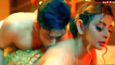 Indian babe with a big ass and red hair has great sex