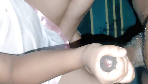 Indian girl sucks her dick in ass and then takes it in her pussy