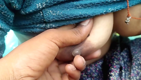 Cute indian teen rides her dad's cock in the field