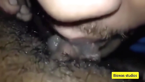 hairy indian woman licking and sucking dick after sex