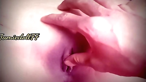 Indian teen has her hands and mouth playing with camera