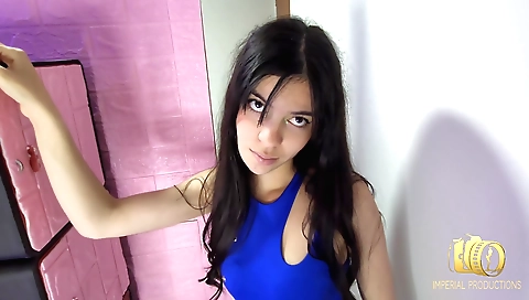 Cute girl is caught helping her friend in her class