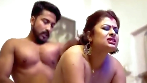 Indian big tits mom gets horny and rides her boy's cock