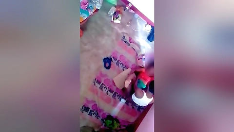 Indian teen with a small ass and big boobs fucked in the missionary