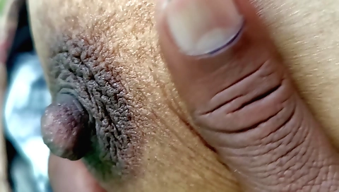 Indian beauty shows her juicy hairy pussy in her bedroom