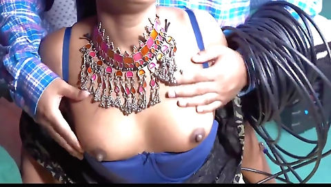 Indian babe gets her tight pussy filled with a dildo