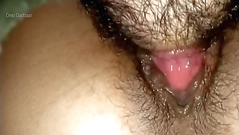 Indian teen masturbating while he has fun with her