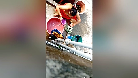 Amateur brunette bhabhi with big tits and juicy pussy