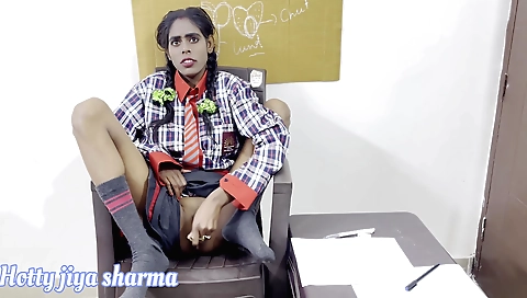 Indian brunette is getting fucked by her stepdaughter's teacher