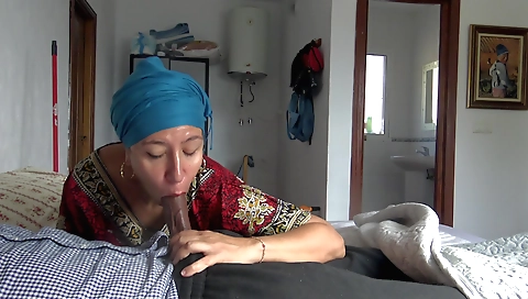 Indian guy gets to taste his partner's pussy with him