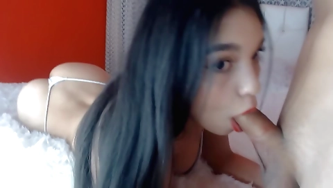 I suck a sexy brunette chick in my shower in my shower