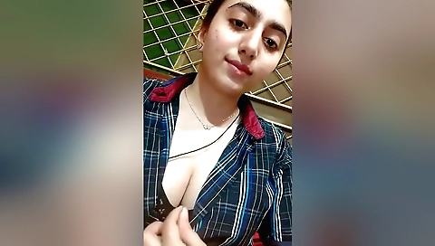 Sexy brunette shows off her curves with a sexy pussy