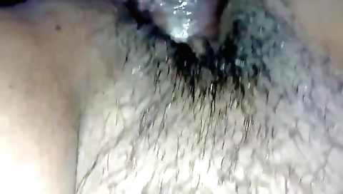 Indian brunette 18+ girl with hairy pussy and hairy boobs