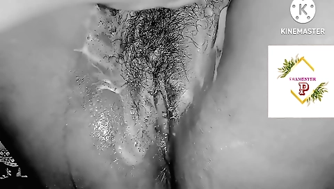 Busty amateur film showing hairy body with kinky sex