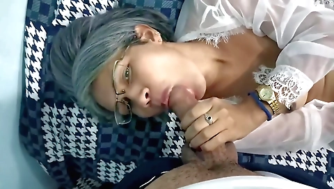 Cuckold husband caught in front of a camera in a hot vid