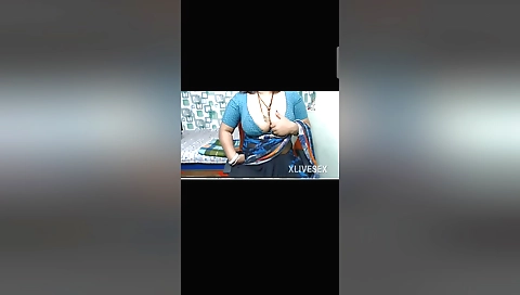 Indian brunette plays with camera at bathing in bed