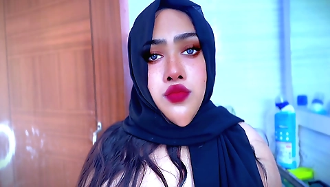 Indian teen naked in the shower and she is touching her tits