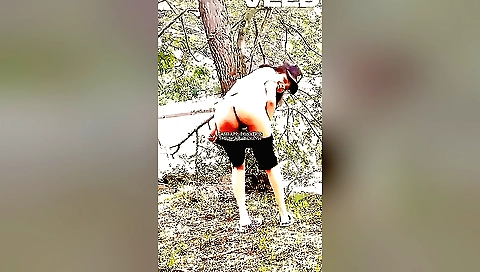 Solo female with a hot body in the public park outdoors