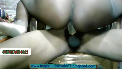 Indian brunette amateur girl with big tits riding penis