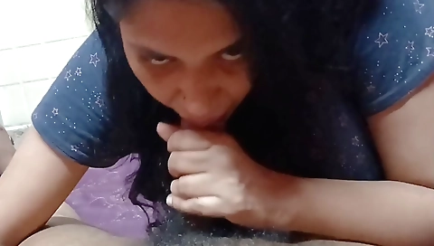 Brunette indian girl with a small body is having sex